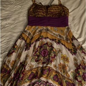 Multi colored long dress